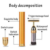 24K Gold Energy Beauty Bar Electric Facial Massage Roller - trendykraft