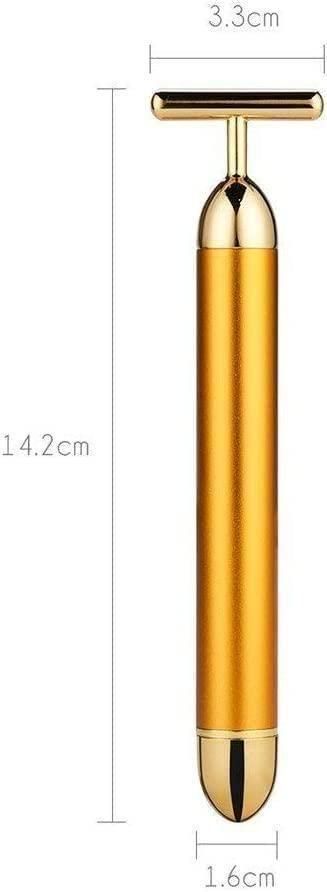 24K Gold Energy Beauty Bar Electric Facial Massage Roller - trendykraft
