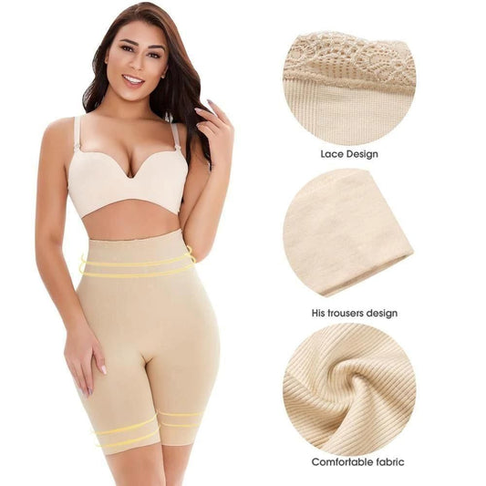 4 - in - 1 Shaper - Quick Slim Shape Wear Tummy, Back, Thighs, Hips - Black/Efffective Seamless Tummy Tucker - trendykraft