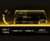 Disk Pro | 4-ports Hub丨Ice-storm Cooler丨Max 4TB丨10Gbps丨MagSafe Compatible丨HDMI 2.1丨Built-in Cable