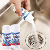 Drain Cleaner - Drain Blockage Cleaner Sink Cleaner Powder, Clog, Toilet Blockage Cleaner (Pack of 2) - trendykraft