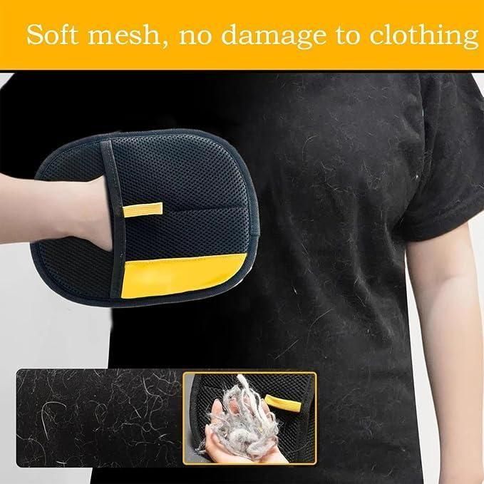 Pet Hair Removal Gloves (Pack of 2) - trendykraft
