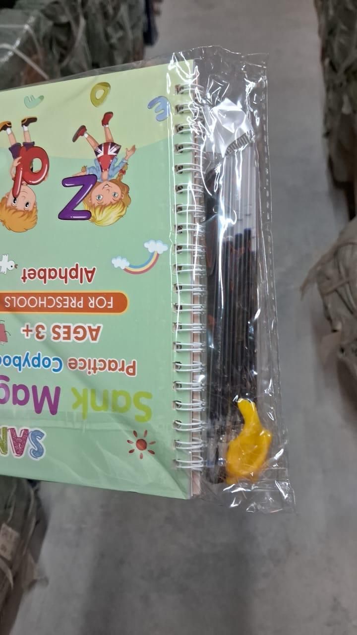 Sank Magic Practice Copybook (4 BOOKS,1 PEN,1 GRIP,10 REFILL) - trendykraft